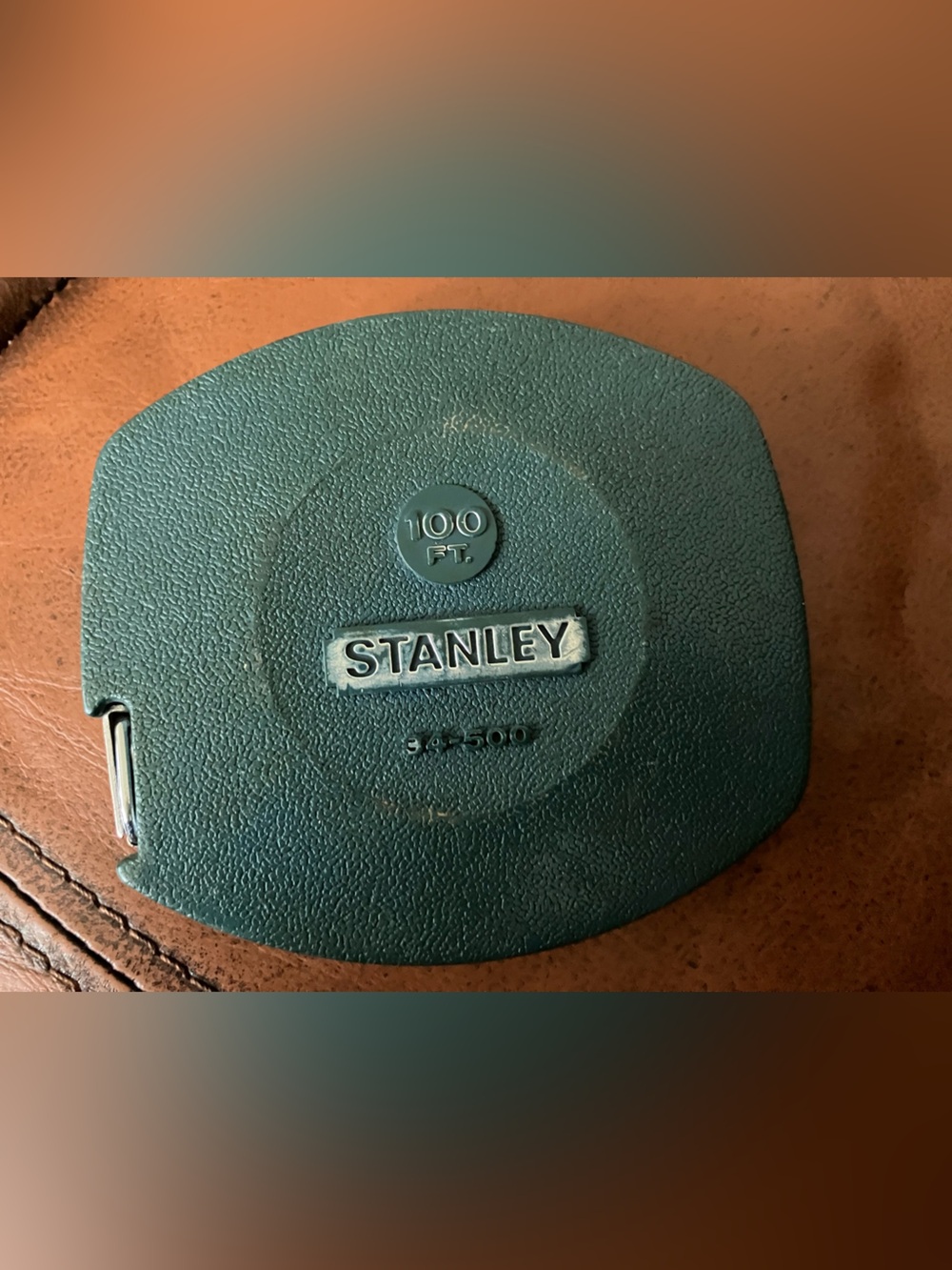 Vintage Stanley 34-500 Hand Crank Tape Measure Made in USA 100 Foot
